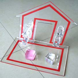 眼镜道具有机玻璃展架示例5
