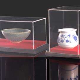 文物陈列有机玻璃展示架示例1